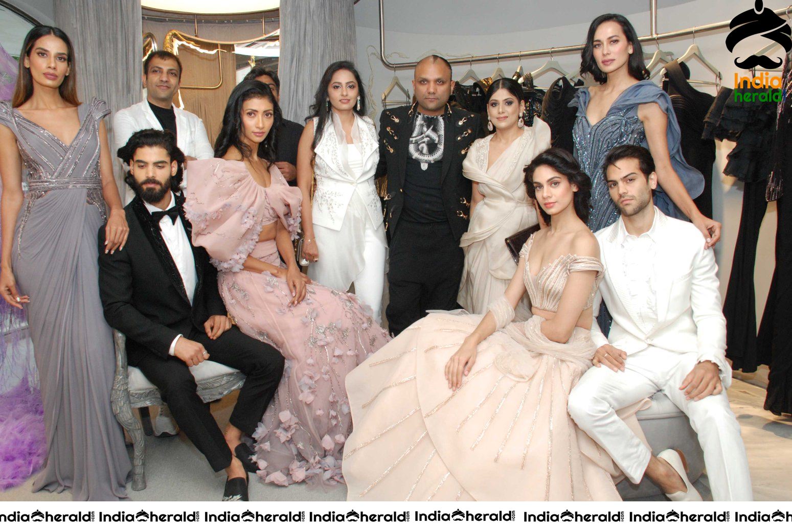 Shruti Haasan and Shriya Saran unveiled Couturier Gaurav Gupta Debut Couture Store Set 1
