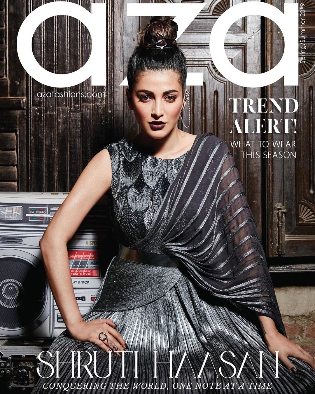 Shruti Hassan Trendy Photoshoot For AZA MAGAZINE