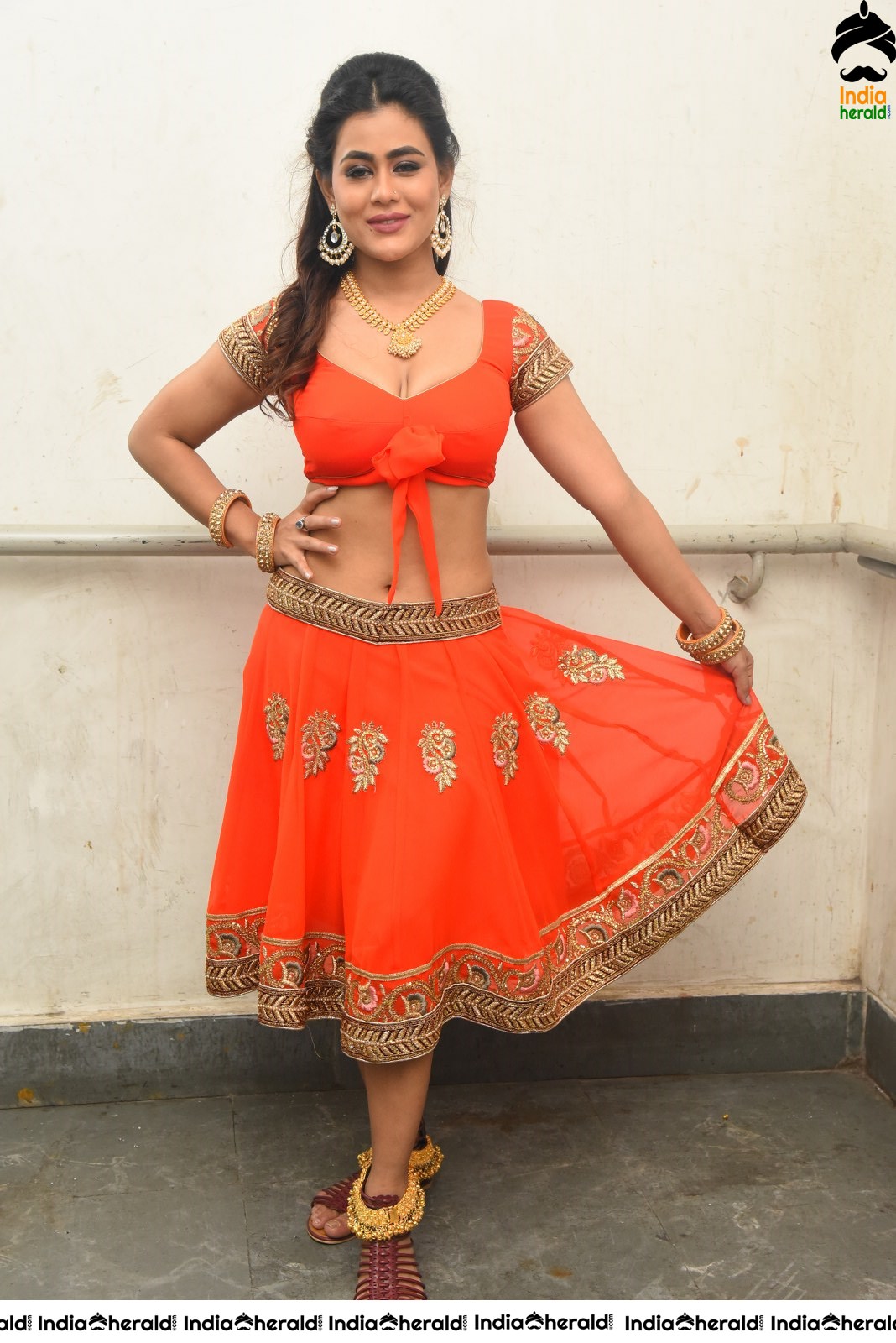 Sizzling Sneha Gupta Latest Hot Stills Exposing her Midriff and Navel Set 1