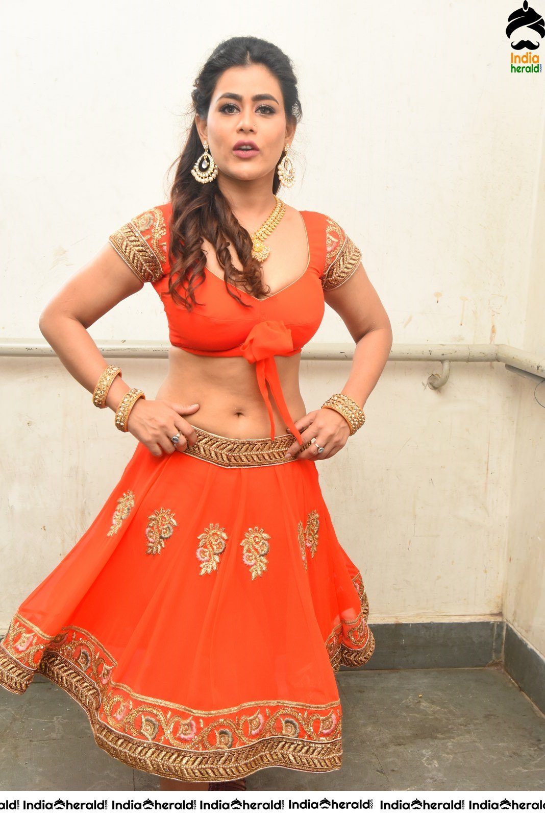 Sizzling Sneha Gupta Latest Hot Stills Exposing her Midriff and Navel Set 1