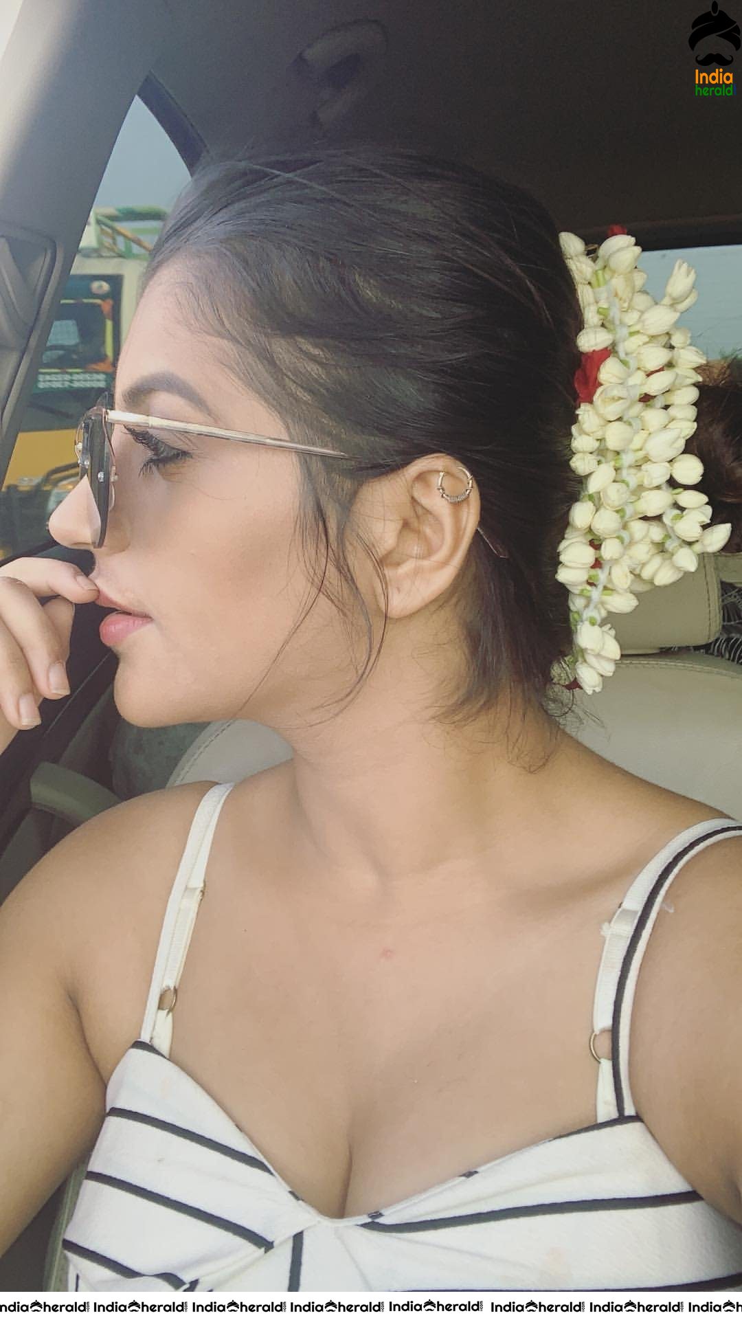 Sizzling Yashika Aannand Latest Hot Cleavage Exposing Photos Set 1