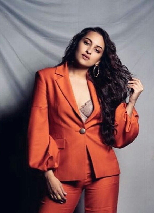 Sonakshi Sinha Dazzles In Orange Photoshoot