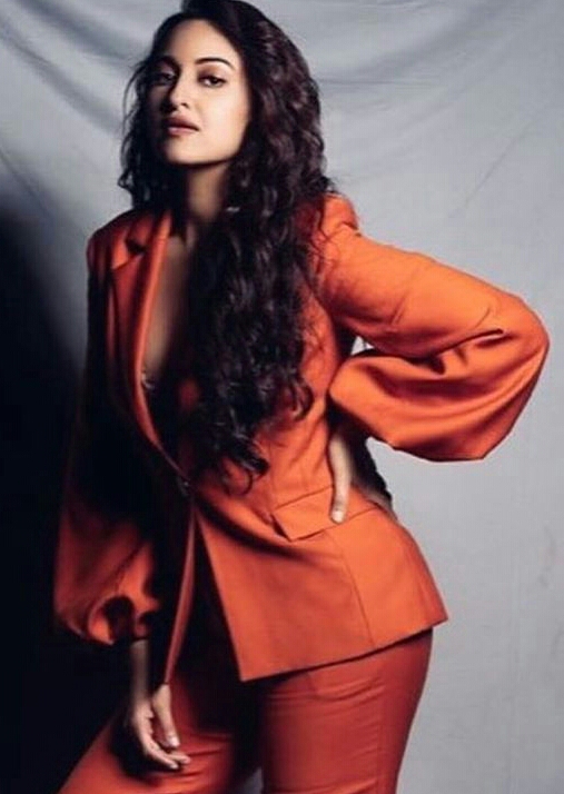 Sonakshi Sinha Dazzles In Orange Photoshoot