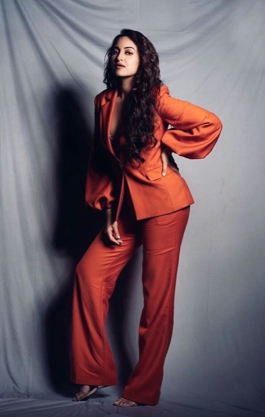 Sonakshi Sinha Dazzles In Orange Photoshoot