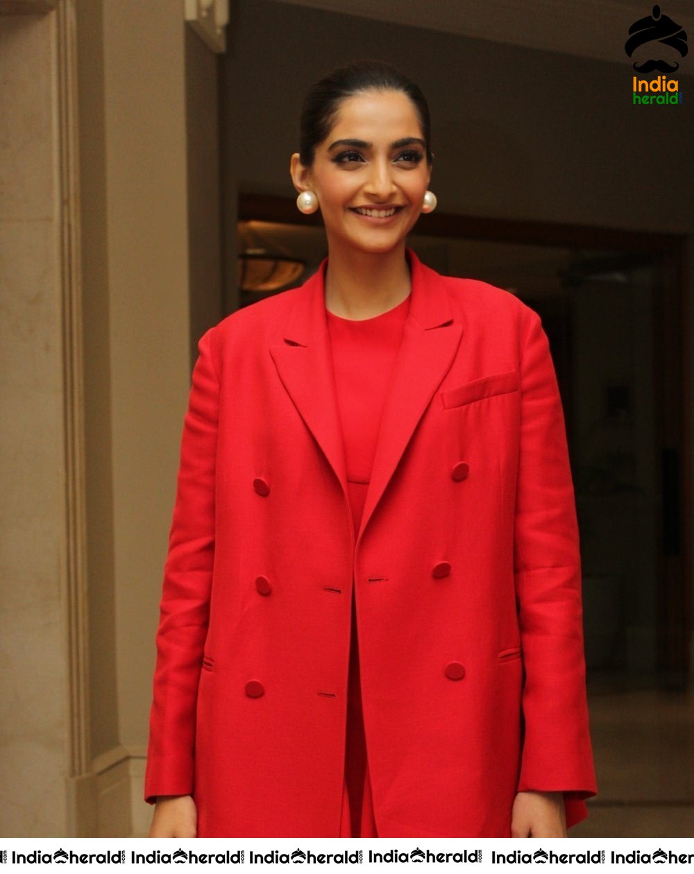 Sonam Kapoor And Dulquer Salmaan During The Zoya Factor Promotions