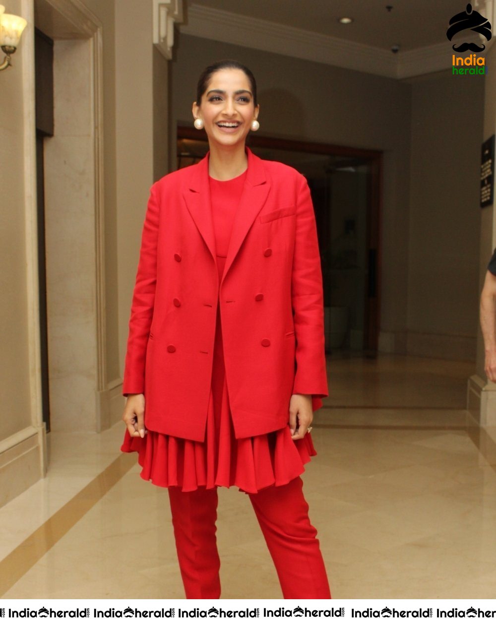 Sonam Kapoor And Dulquer Salmaan During The Zoya Factor Promotions