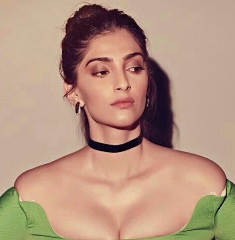 Sonam Kapoor Latest Hot Green Dress Photoshoot