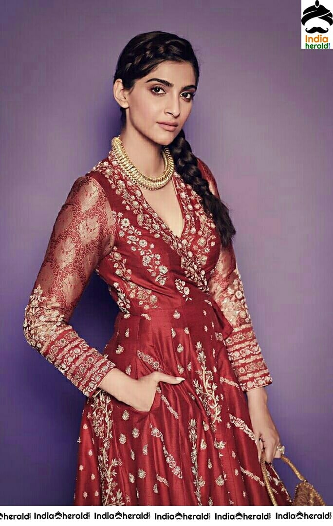 Sonam Kapoor Looking So Beautiful In Braided Hair