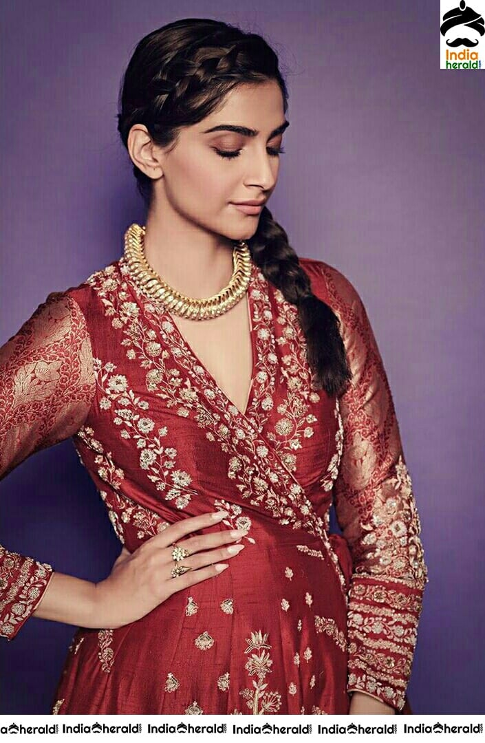Sonam Kapoor Looking So Beautiful In Braided Hair