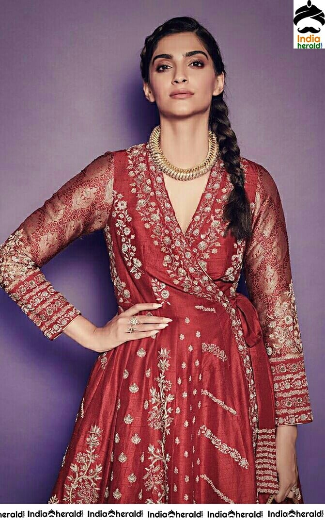 Sonam Kapoor Looking So Beautiful In Braided Hair