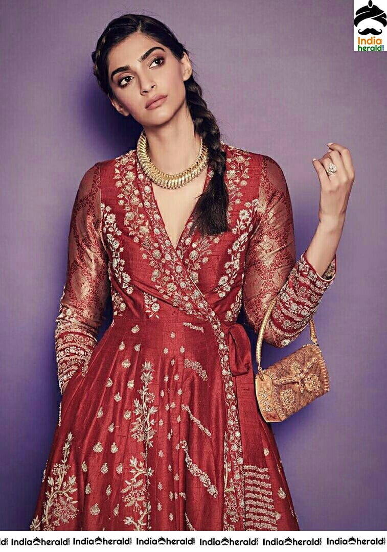 Sonam Kapoor Looking So Beautiful In Braided Hair