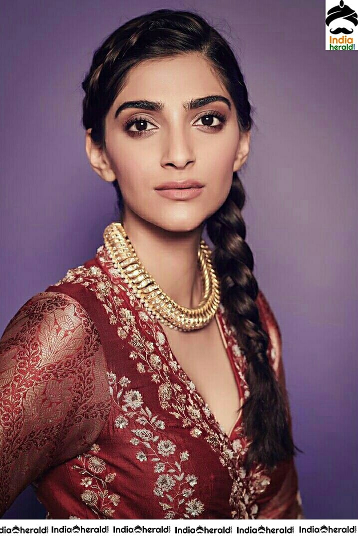 Sonam Kapoor Looking So Beautiful In Braided Hair