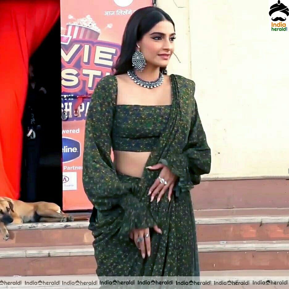 Sonam looking seductive at a promo event