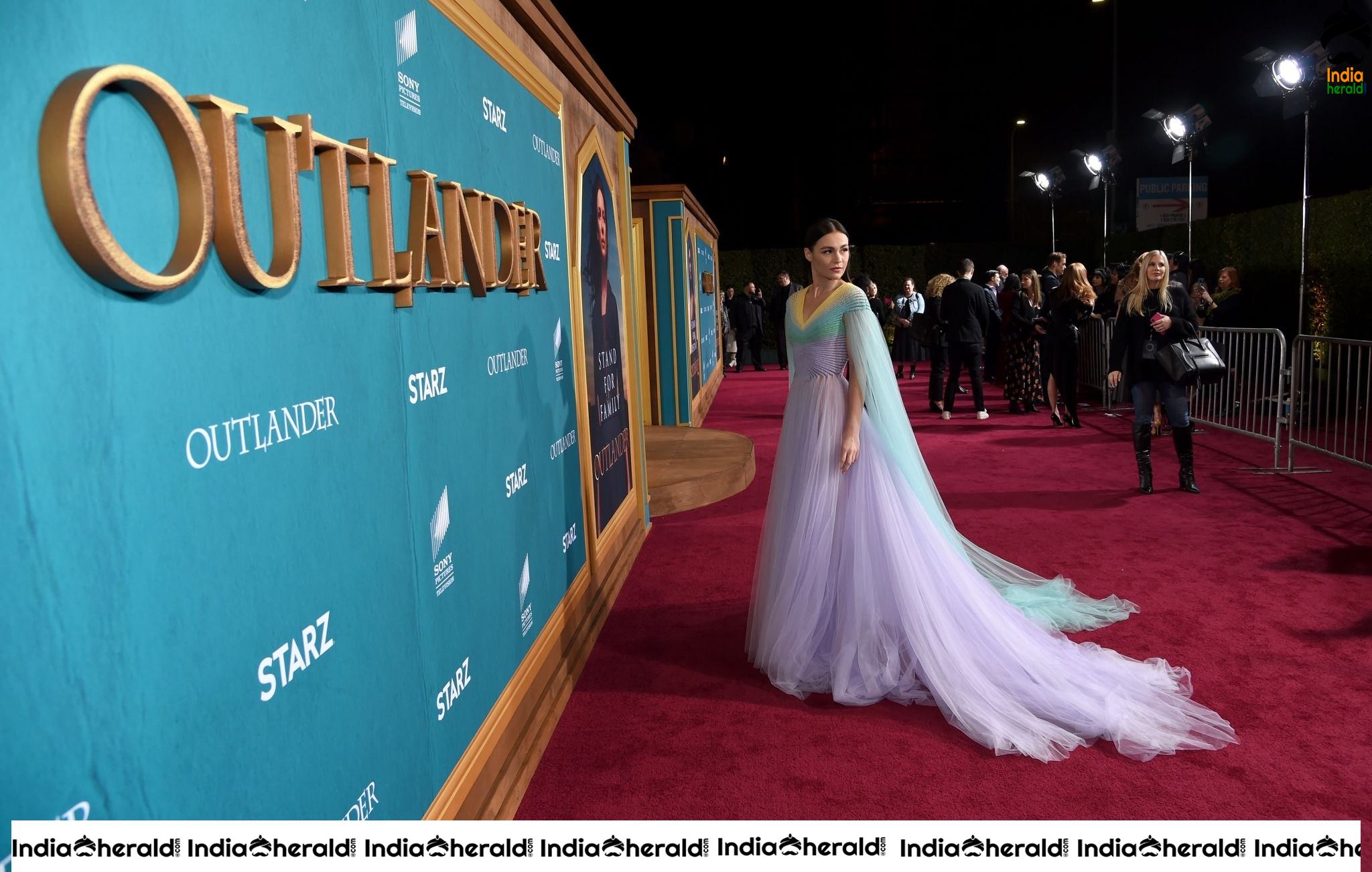 Sophie Skelton at Starz Premiere event for Outlander Season 5 in LA Set 1