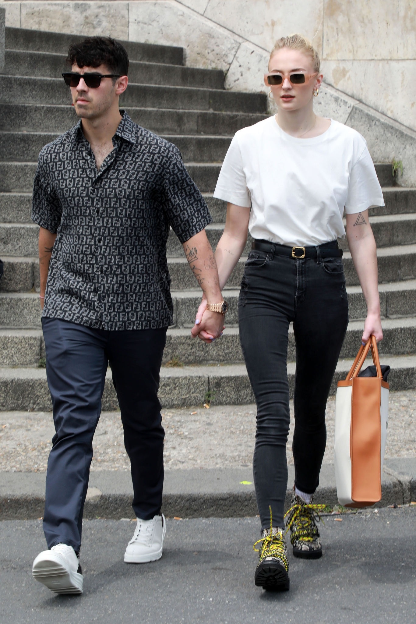 Sophie Turner And Priyanka Chopra Are Seen On A Boat Cruise On The River Seine Set 1
