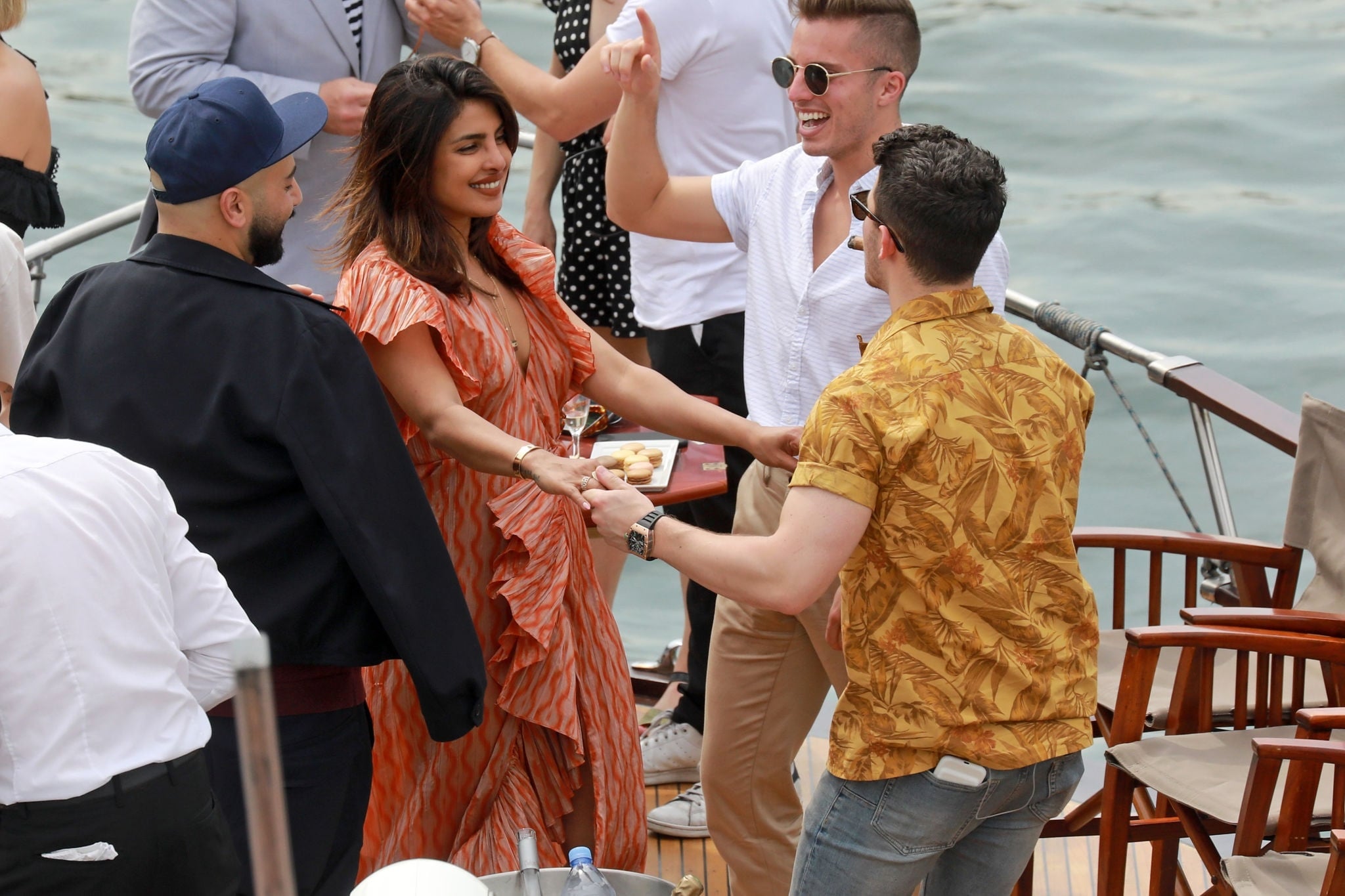 Sophie Turner And Priyanka Chopra Are Seen On A Boat Cruise On The River Seine Set 2