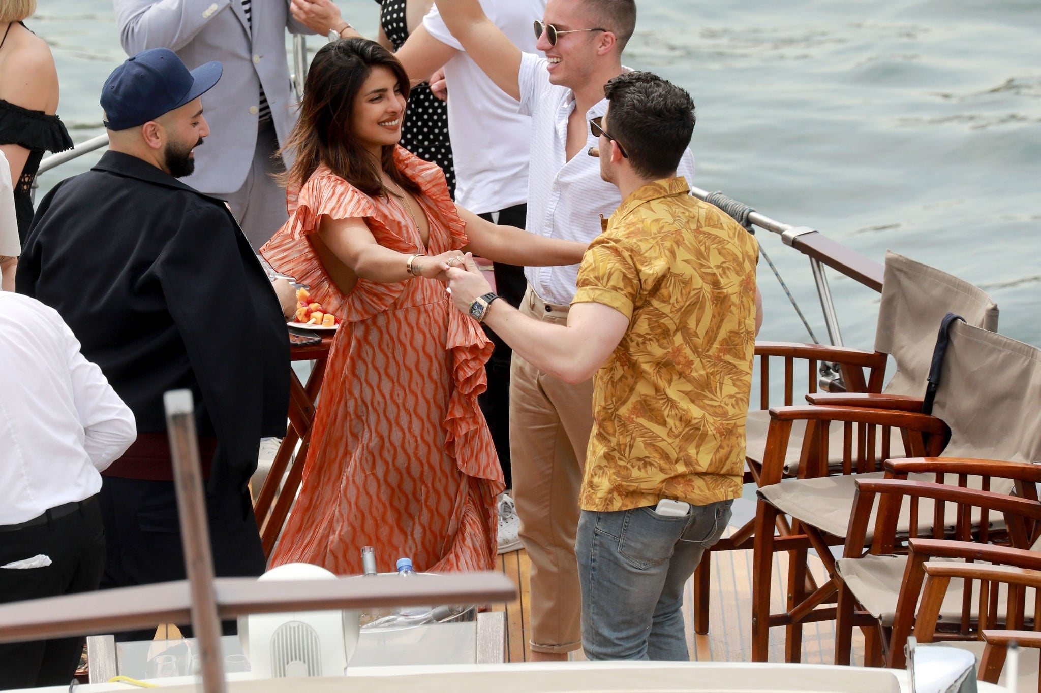 Sophie Turner And Priyanka Chopra Are Seen On A Boat Cruise On The River Seine Set 2