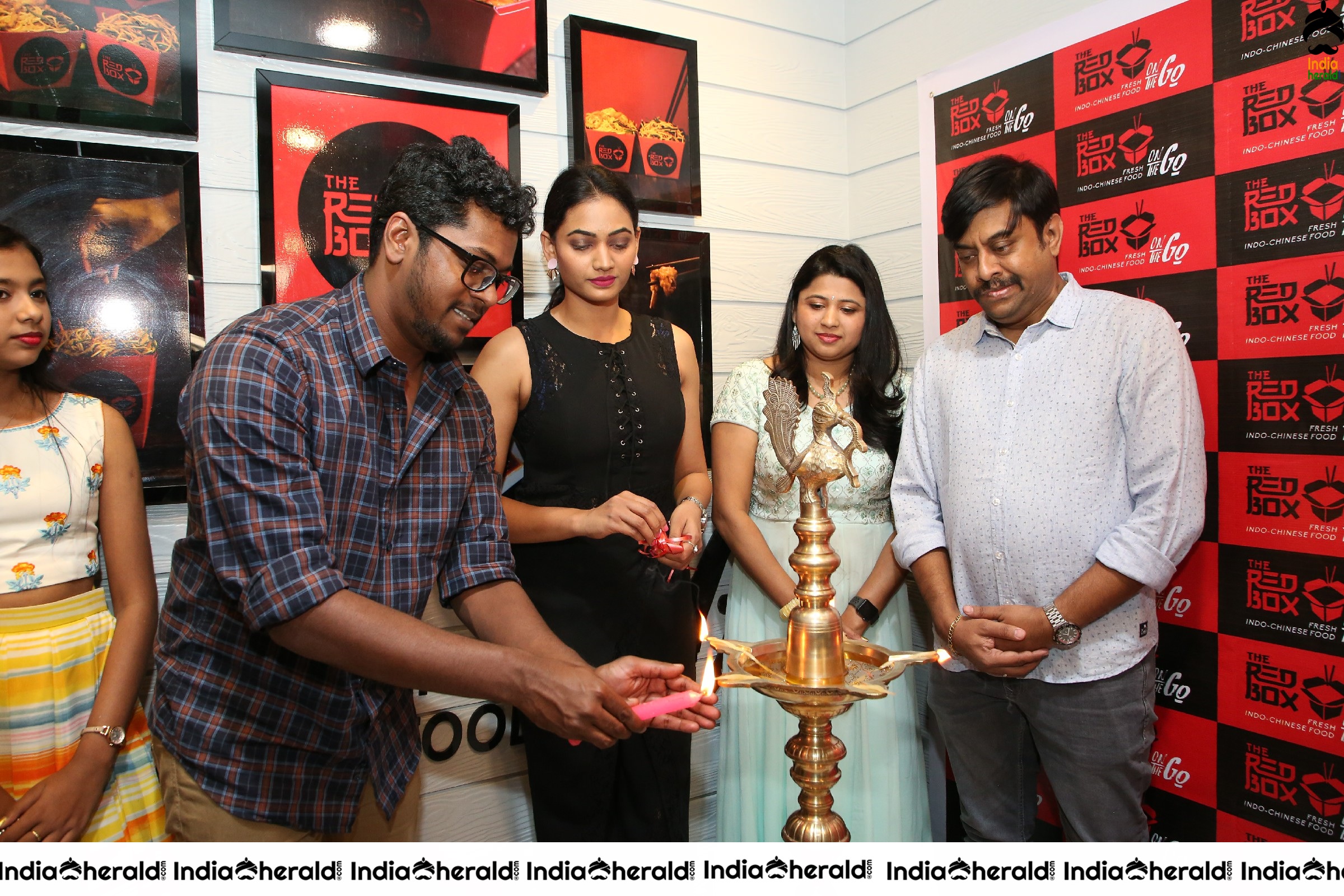 Spandana Palli Inaugurates The Red Box Indo Chinese food Takeaway Set 1