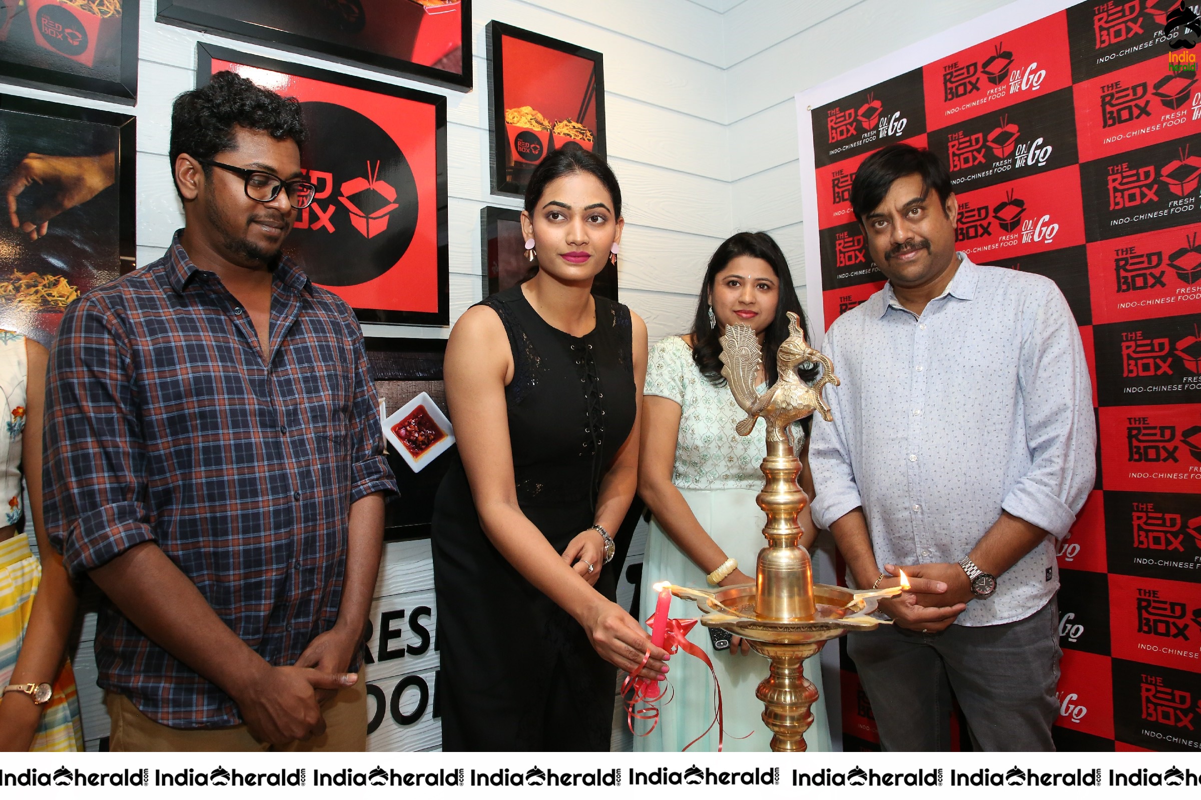 Spandana Palli Inaugurates The Red Box Indo Chinese food Takeaway Set 2