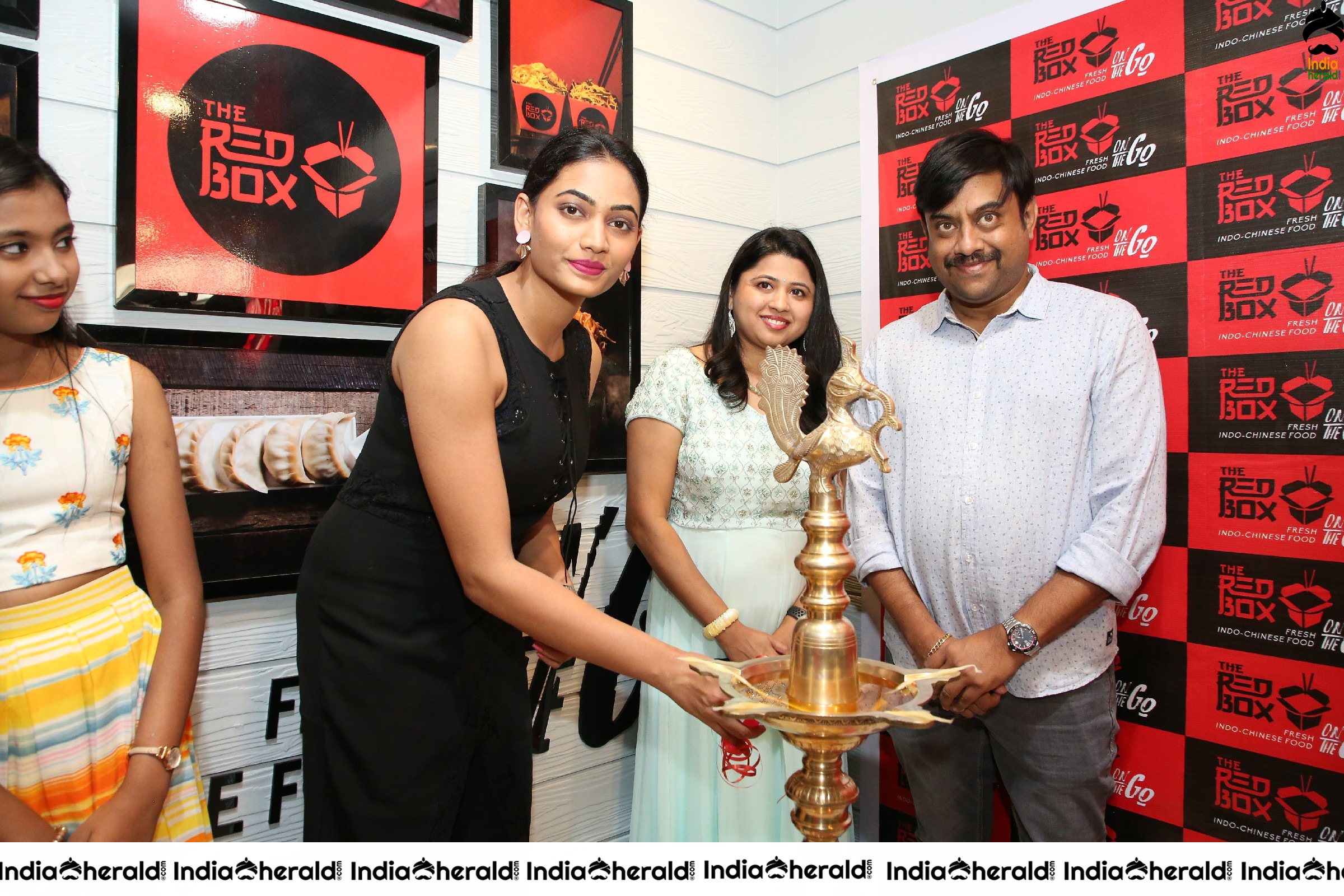 Spandana Palli Inaugurates The Red Box Indo Chinese food Takeaway Set 2