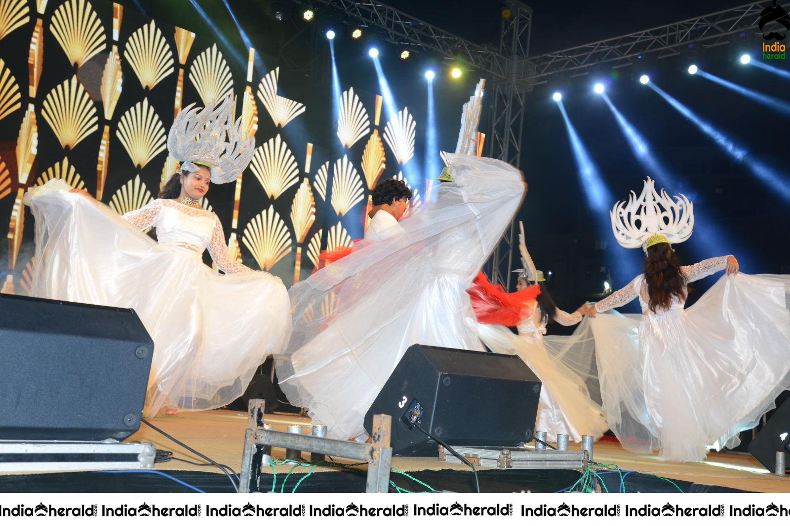 Sreemukhi On the stage during AV Success celebrations Set 2