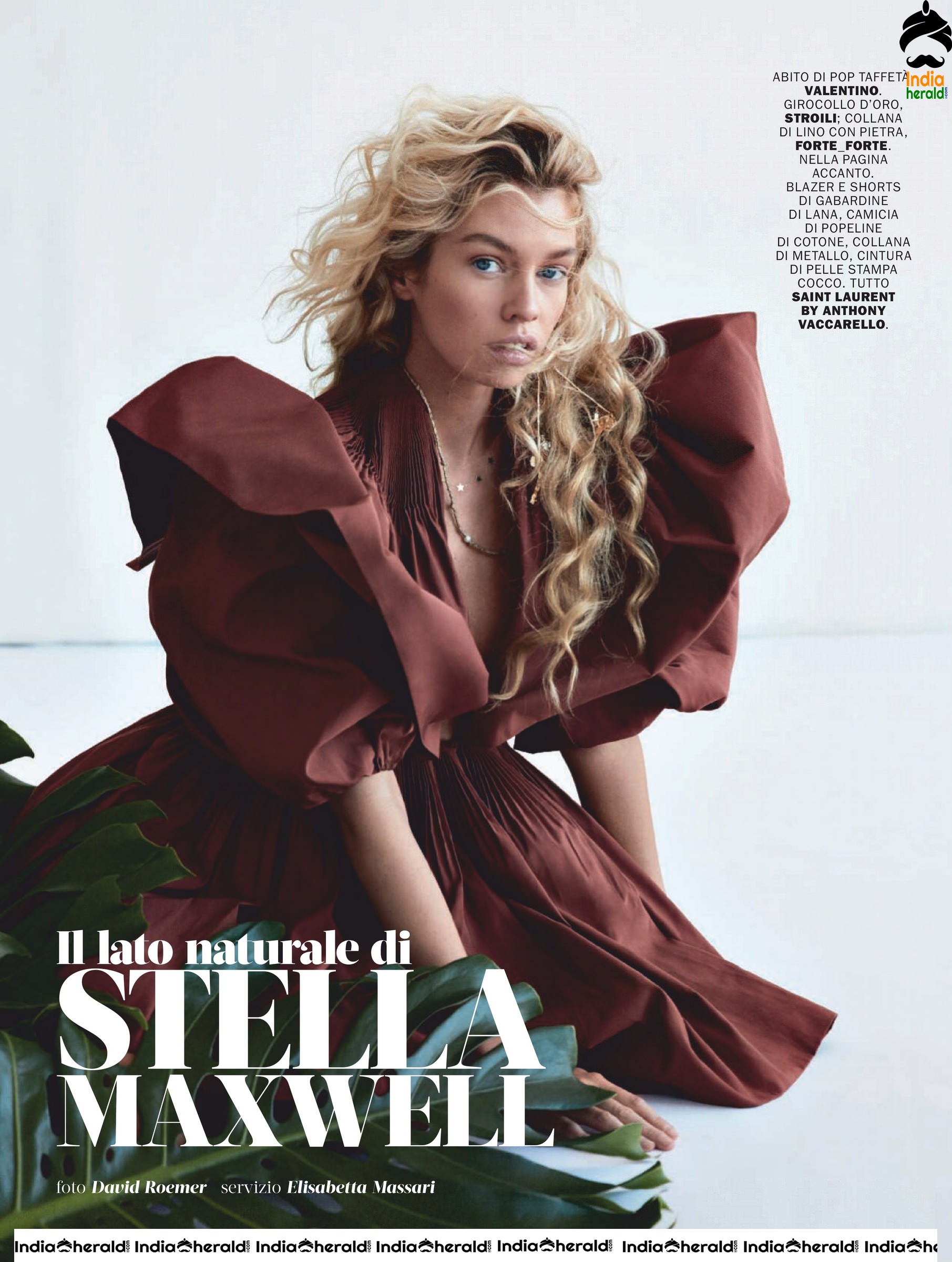 Stella Maxwell features in Marie Claire Magazine Italia March 2020 edition