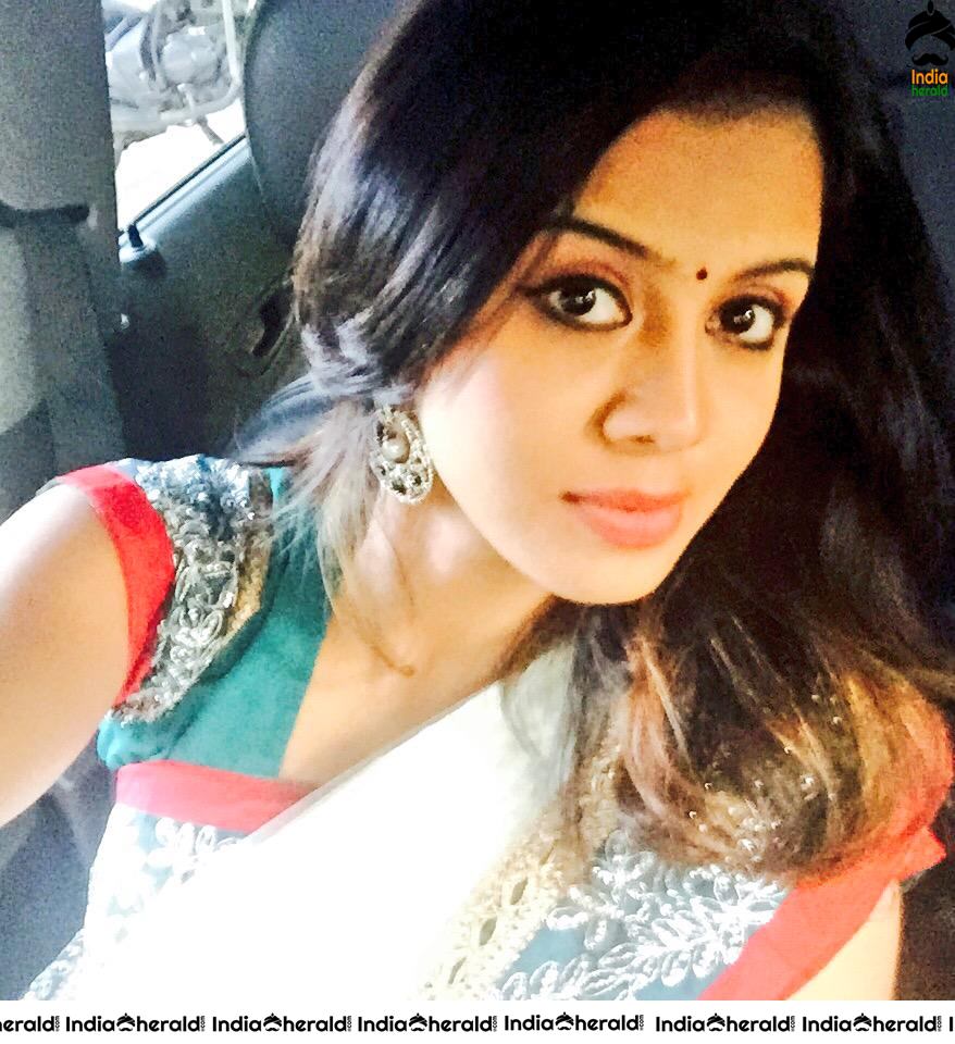 Sun Music Anchor cum Brahmin Beauty Anjana Rangan Hot Photos collection Set 1