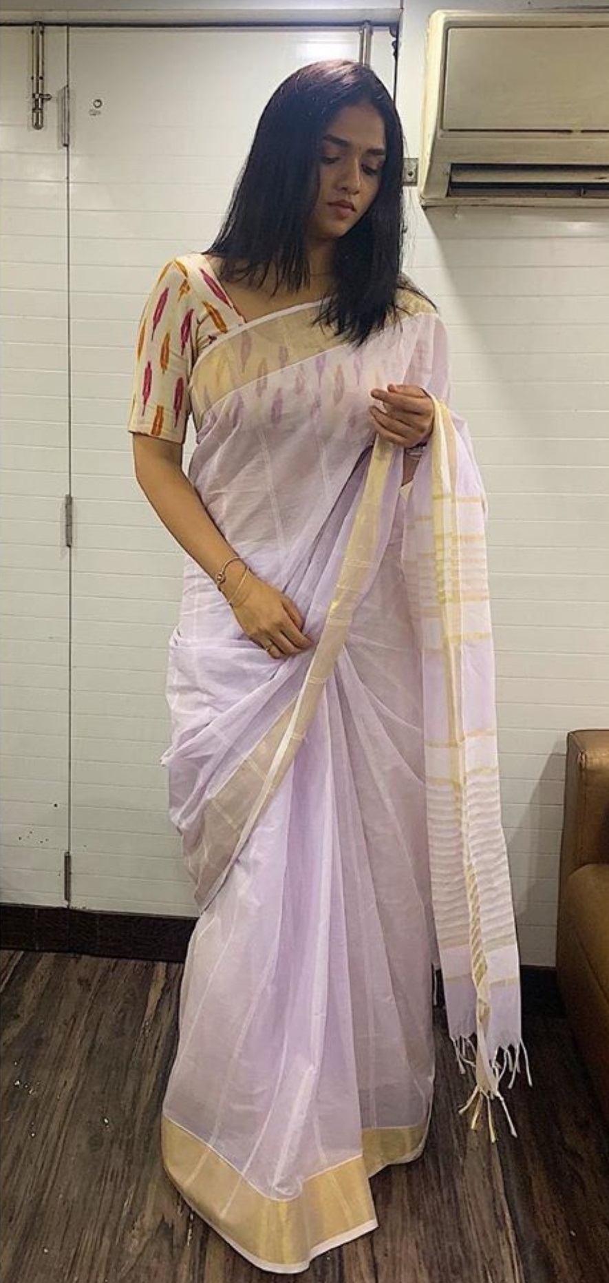 Sunaina Latest Hot Transparent Saree Stills