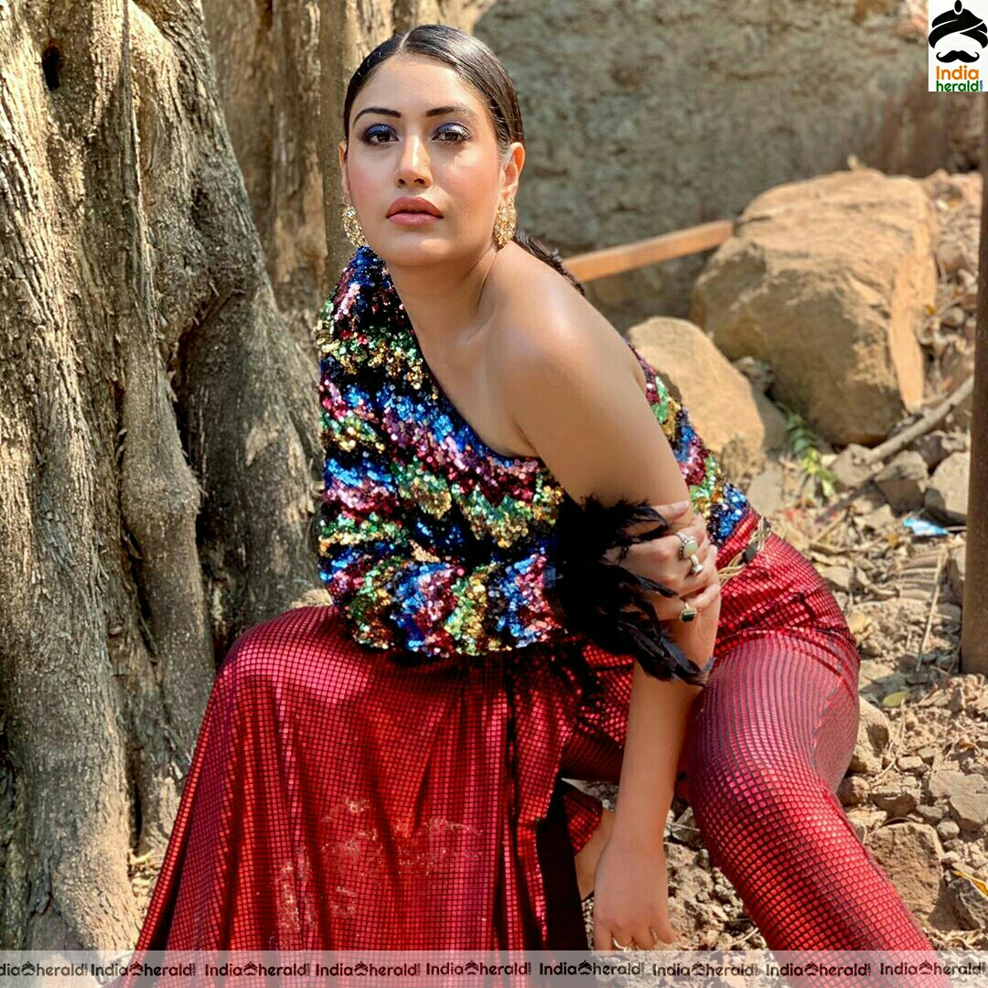Surbhi Chandna Latest Hot Glitter Dress Stills