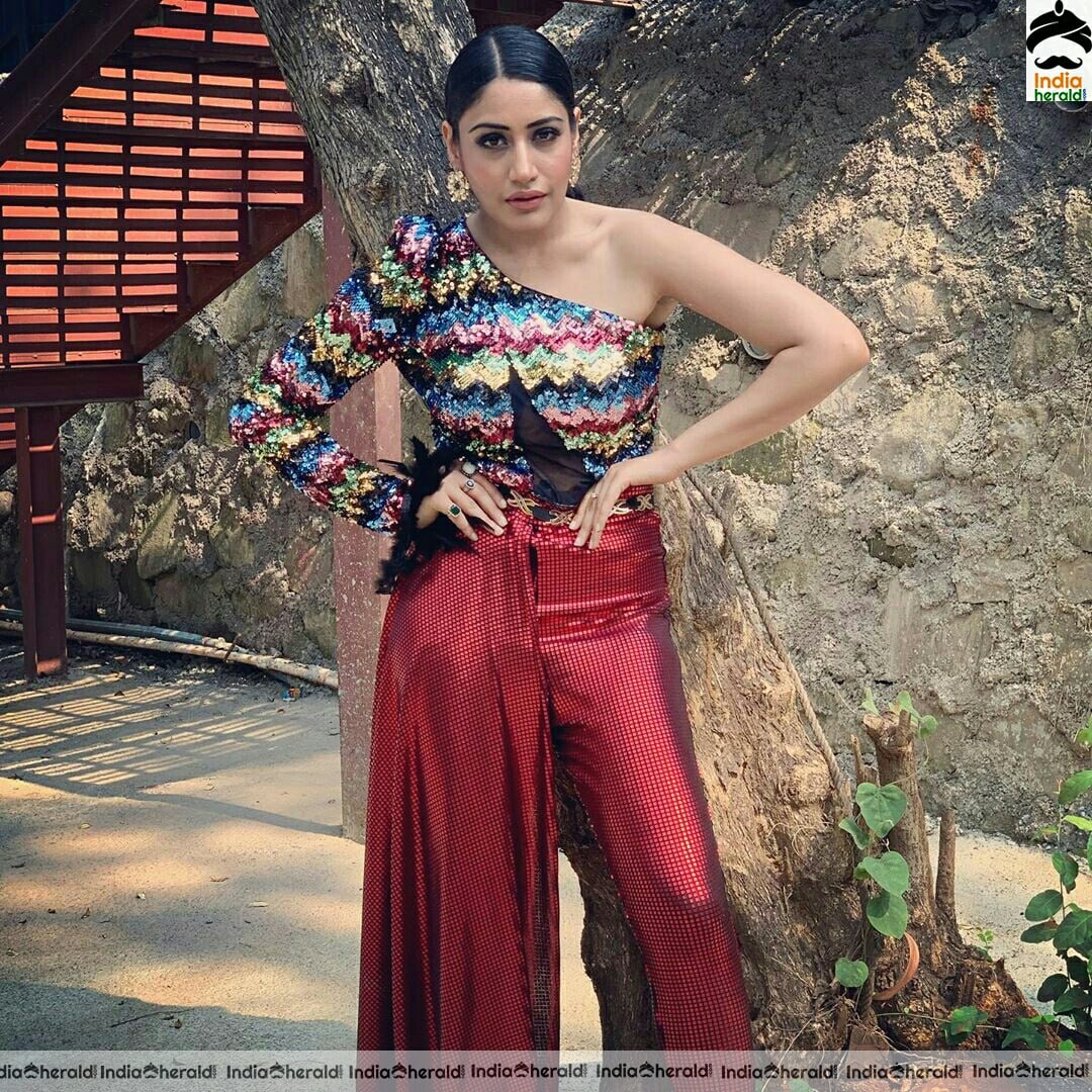 Surbhi Chandna Latest Hot Glitter Dress Stills