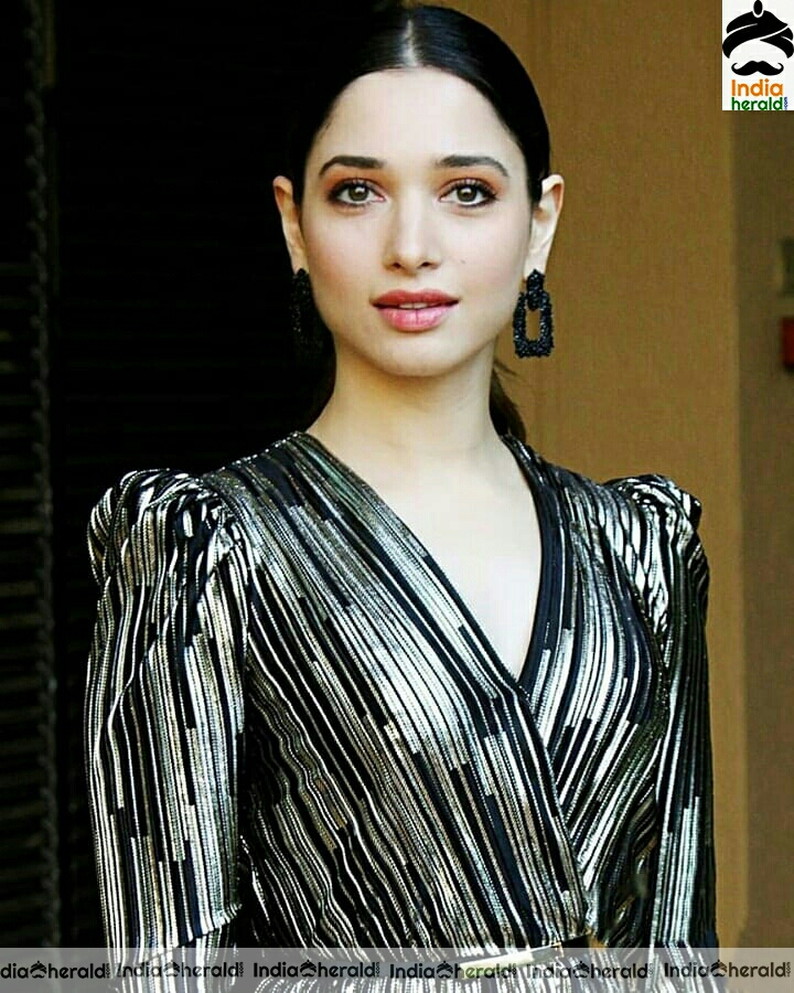 Tamanna Cute Ash Dress Stills