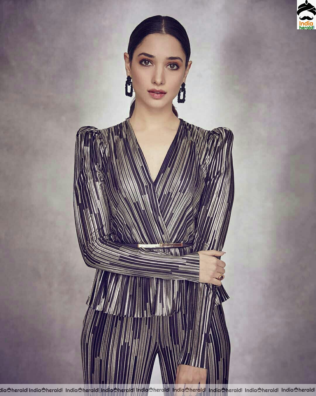 Tamanna Cute Ash Dress Stills