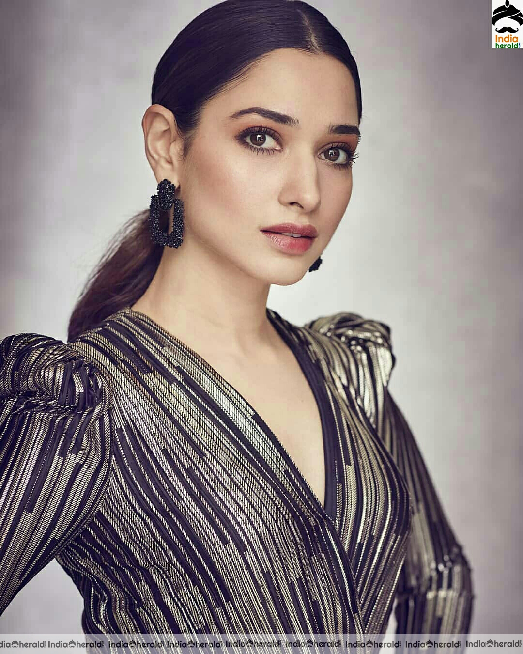 Tamanna Cute Ash Dress Stills
