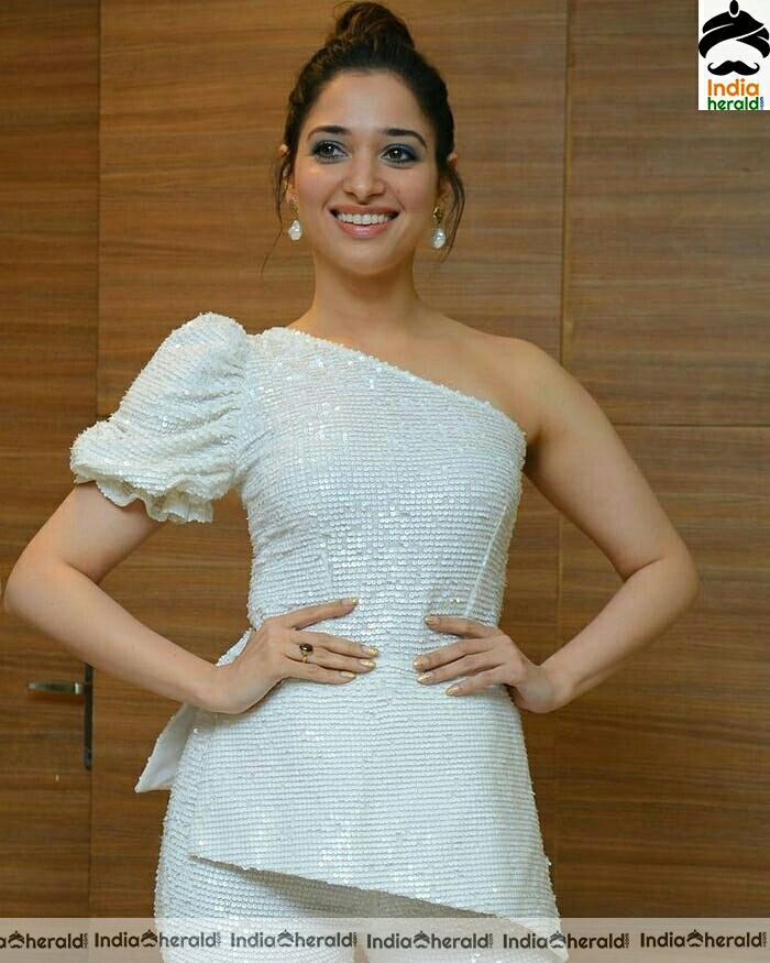 Tamanna Cute White Dress Stills