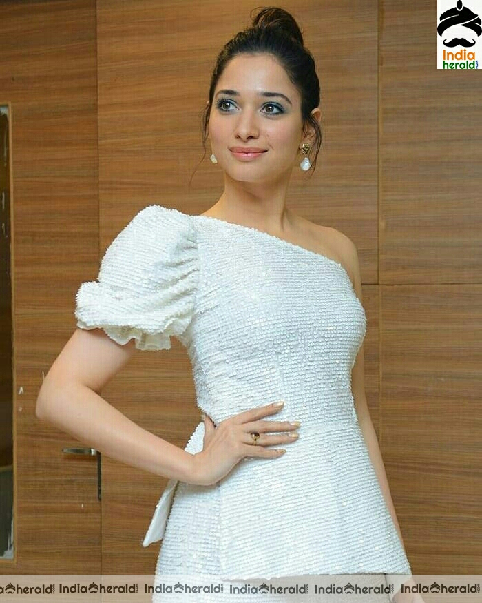 Tamanna Cute White Dress Stills