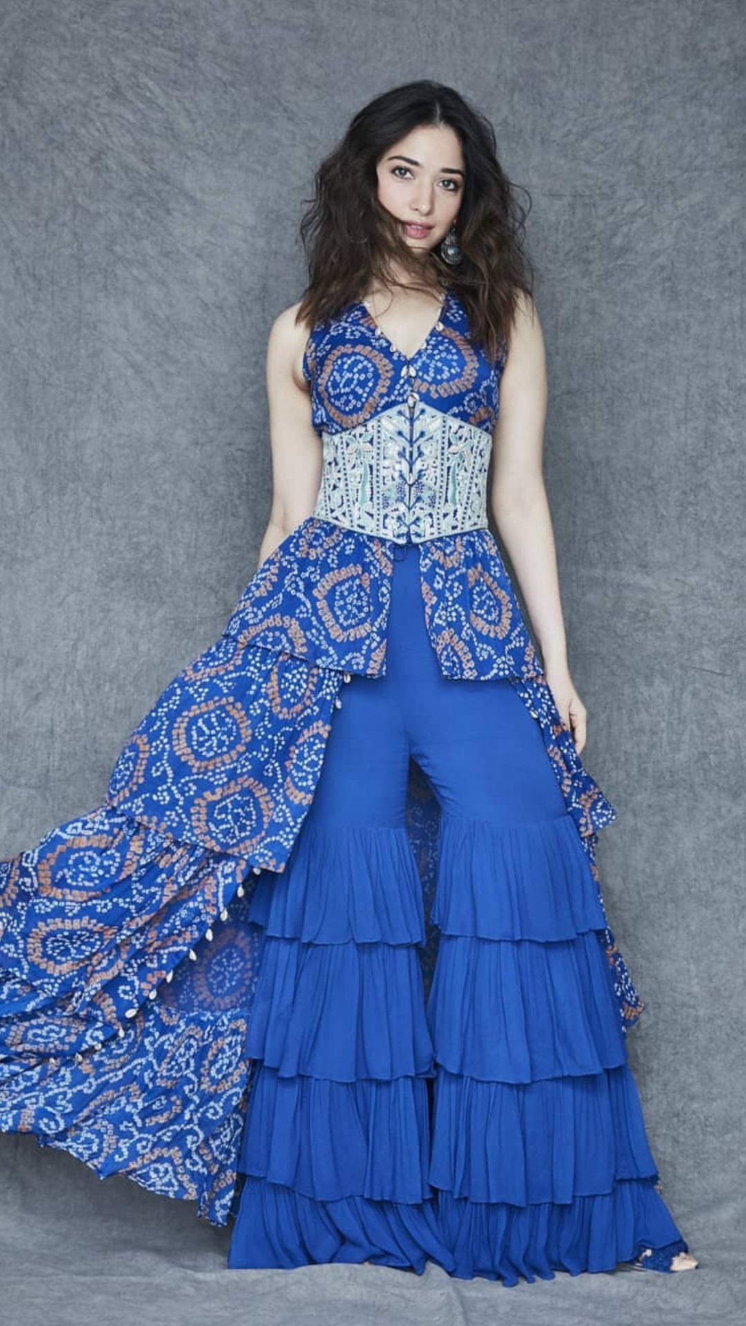 Tamanna Latest Sizzling Hot Photoshoot In Sleeveless Blue Frock