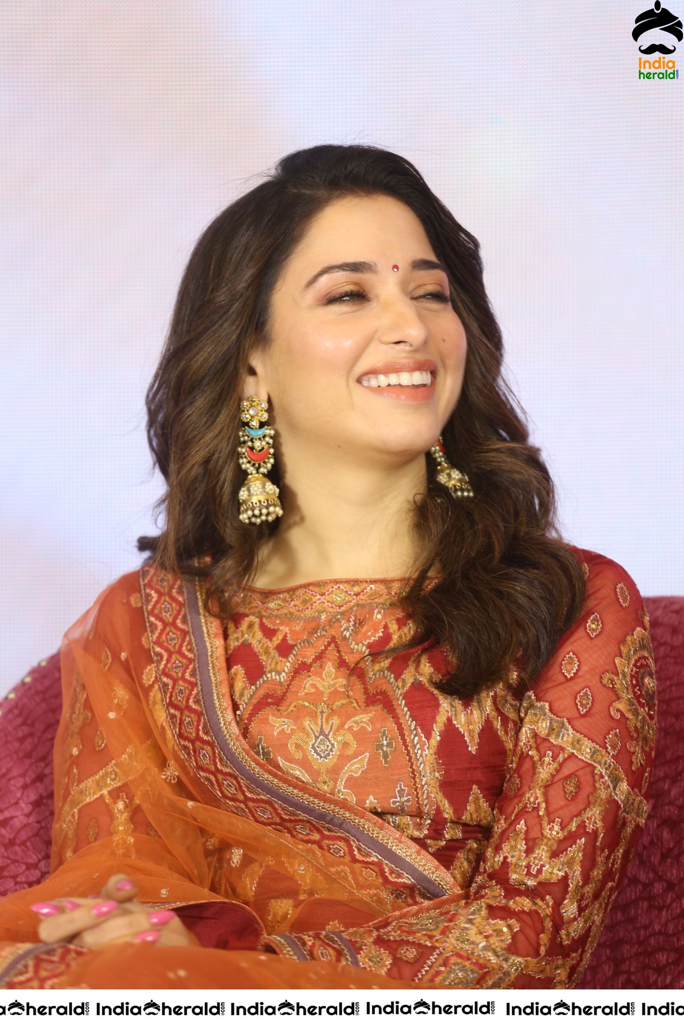 Tamanna Looking Elegant and Gorgeous at Sye Raa Thank Meet Set 1