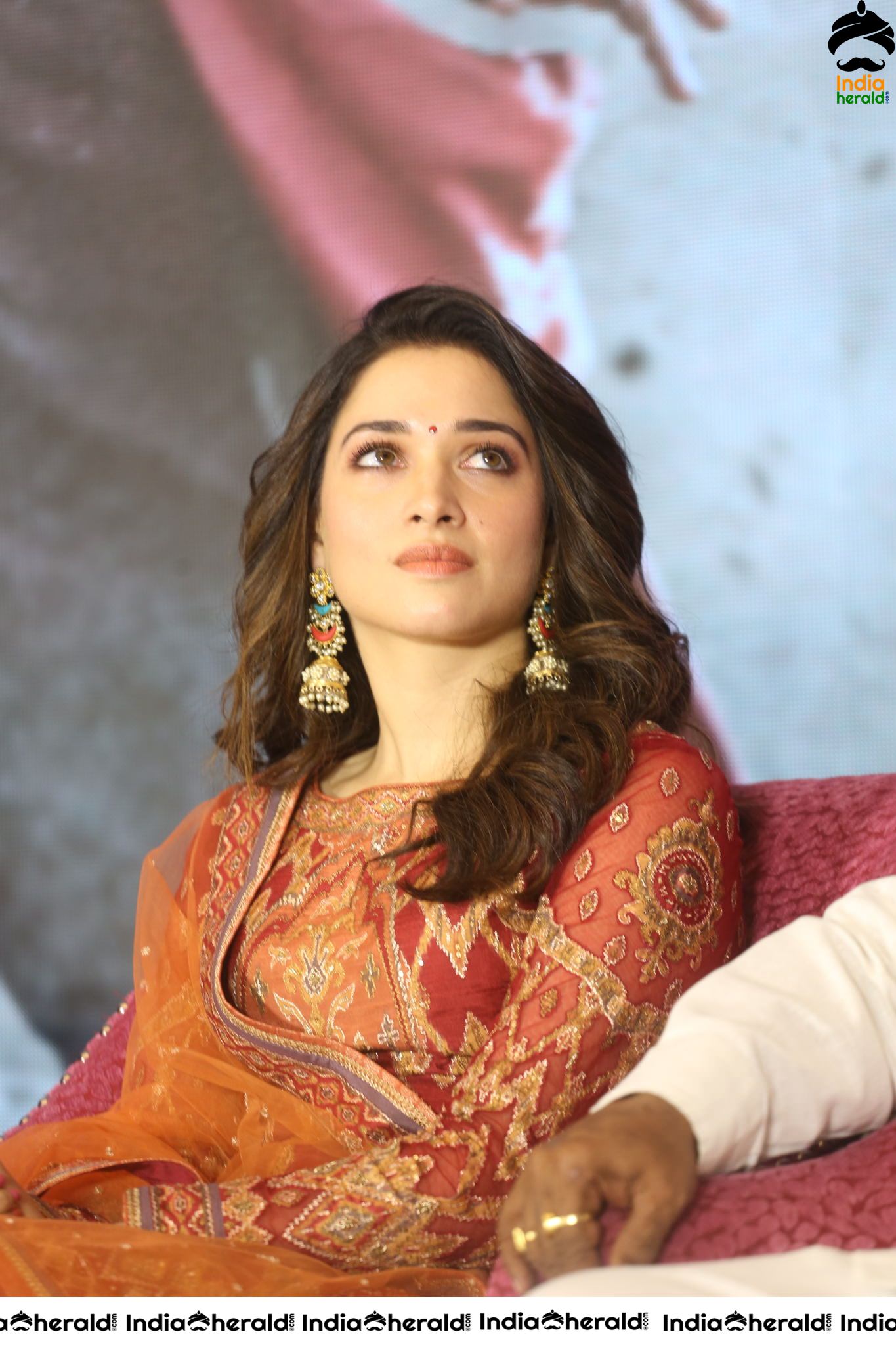 Tamanna Looking Elegant and Gorgeous at Sye Raa Thank Meet Set 1