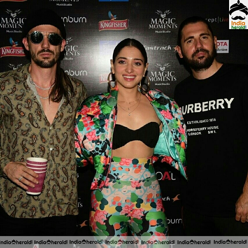Tamanna looking hot before the concert show
