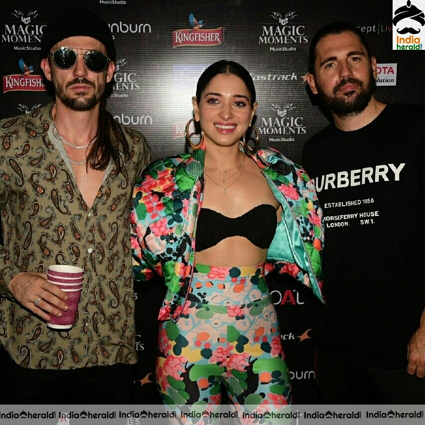 Tamanna looking hot before the concert show