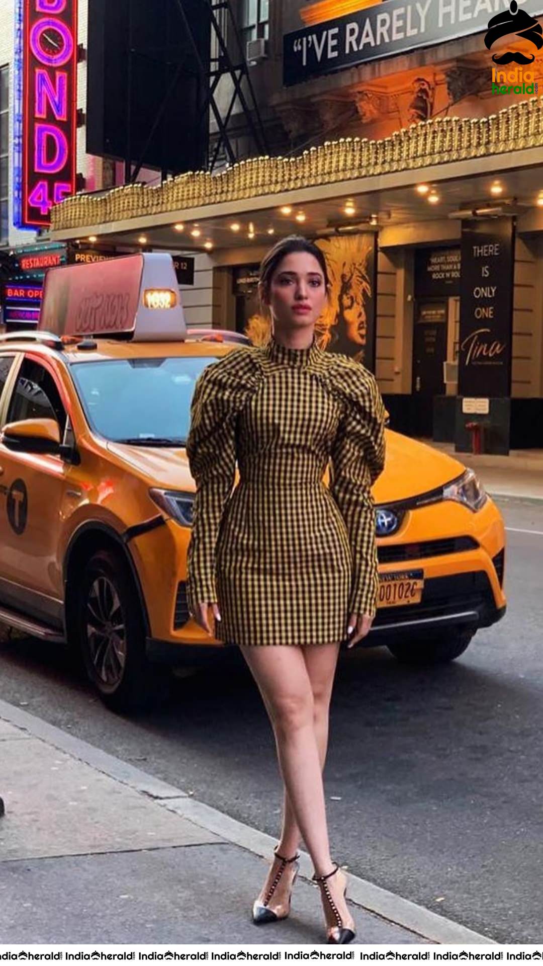 Tamanna looking Sexy As She Is spotted In Times Square New York