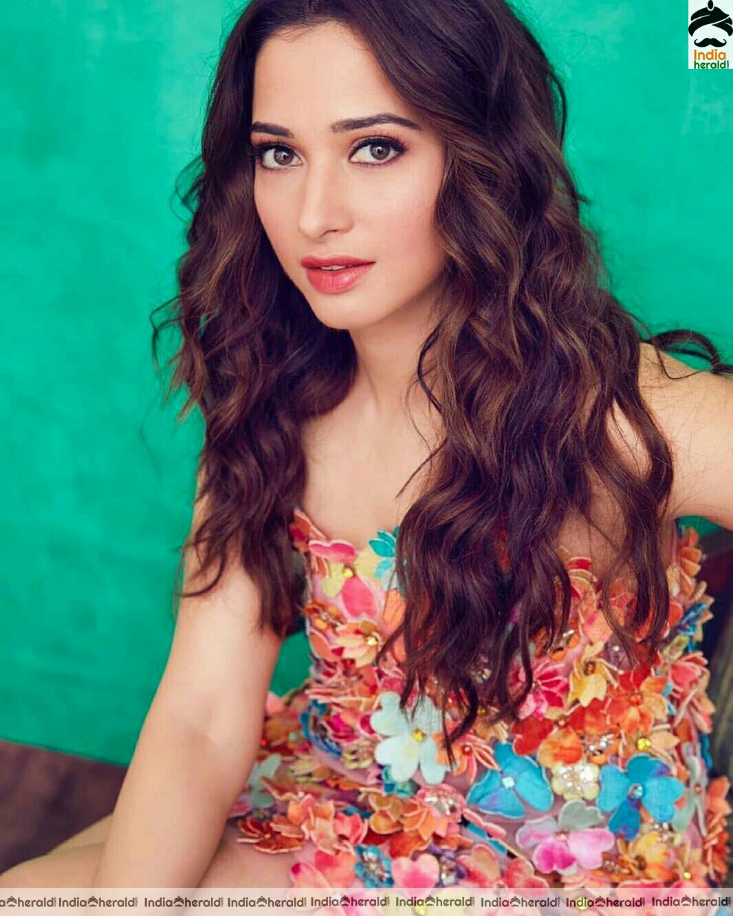 Tamanna Sexy In Floral Short dress