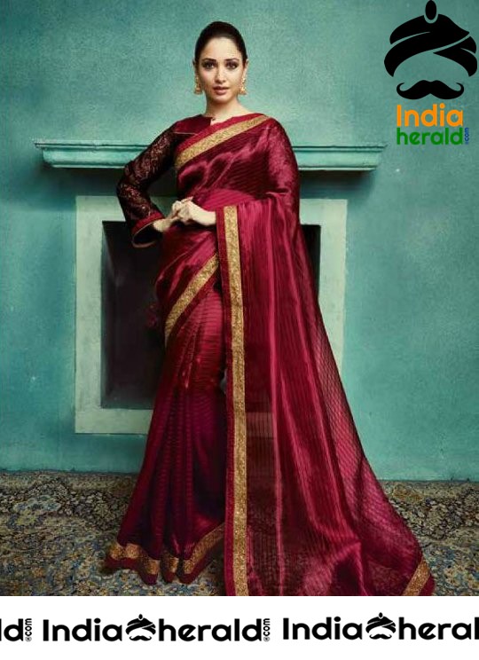 Tamanna Vintage Saree Unseen Photoshoot Clicks Set 3