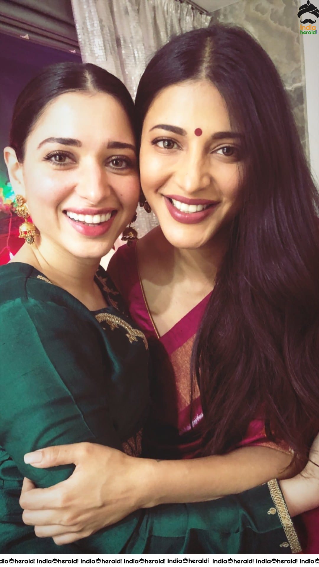 Tamannaah and Shruti Haasan Celebrated Diwali Together