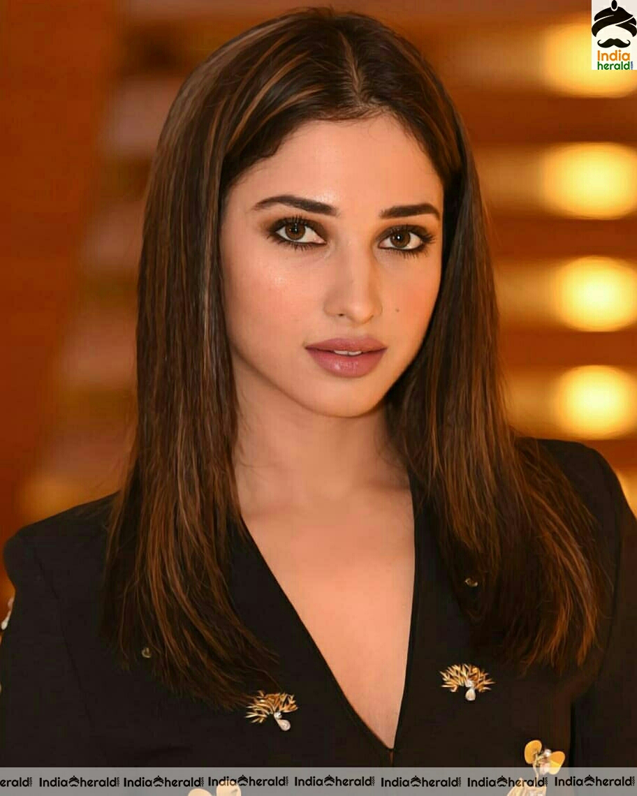 Tamannaah Cute Black Dress Stills