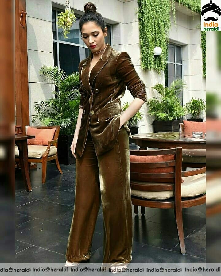 Tamannaah Cute Stills in velvet Dress Set 2