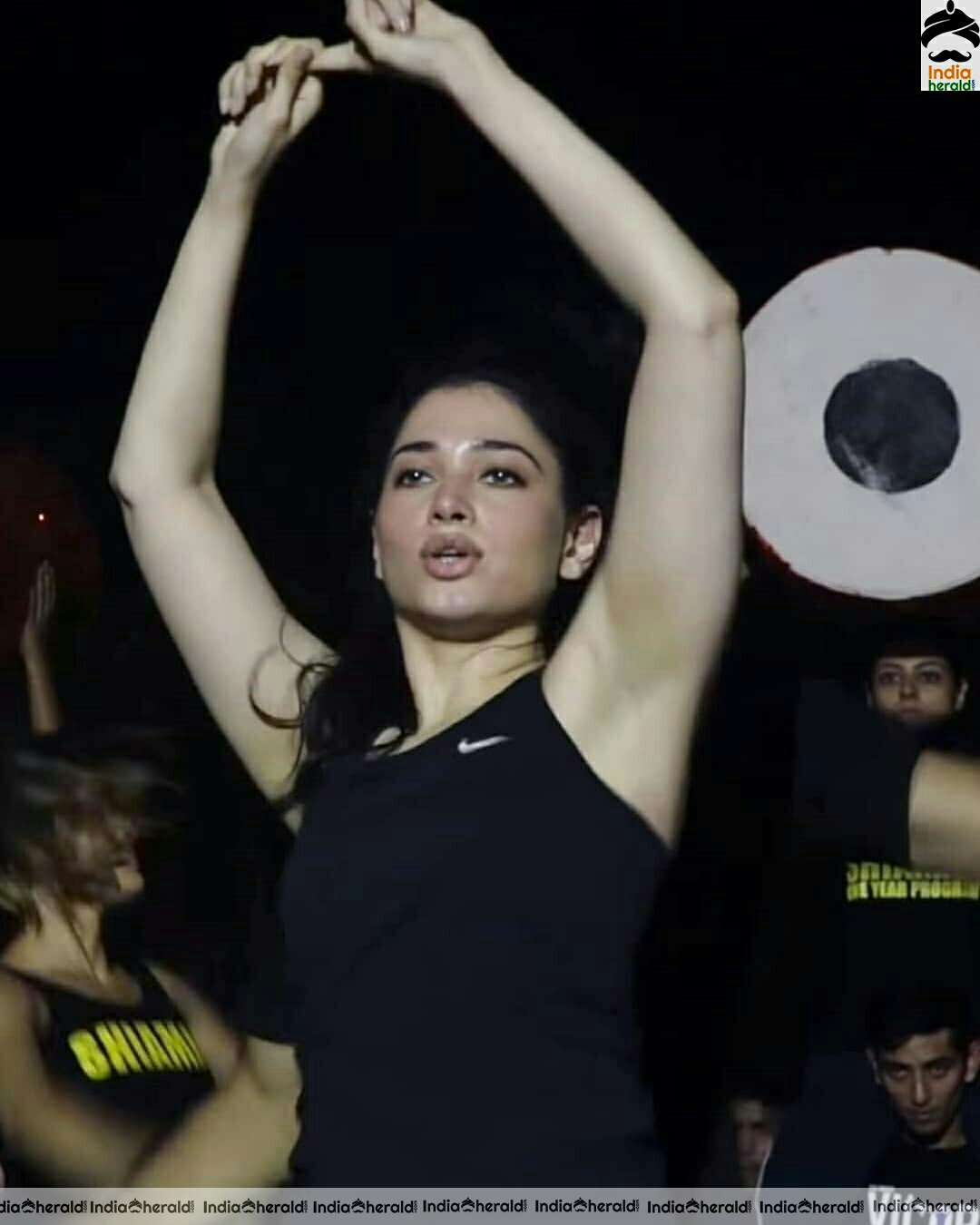 Tamannaah Hot Dance Performance In Sleeveless Banian