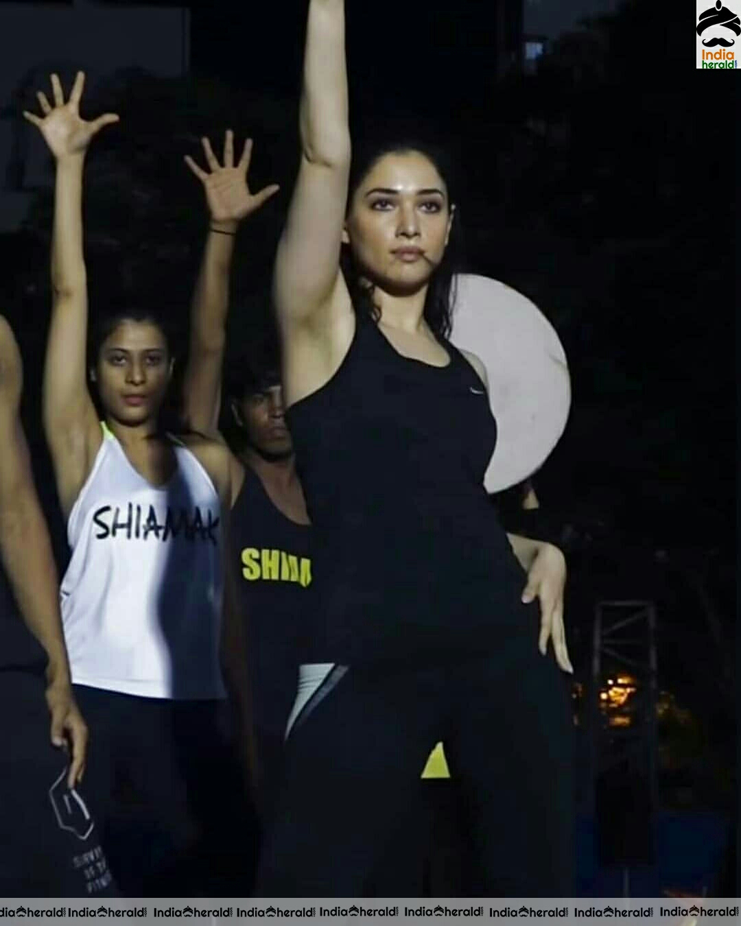 Tamannaah Hot Dance Performance In Sleeveless Banian