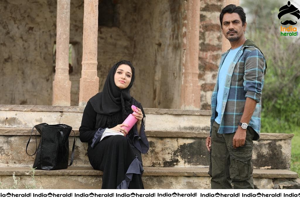 Tamannaah with Nawazuddin Siddiqui from the sets of Bole Chudiyan