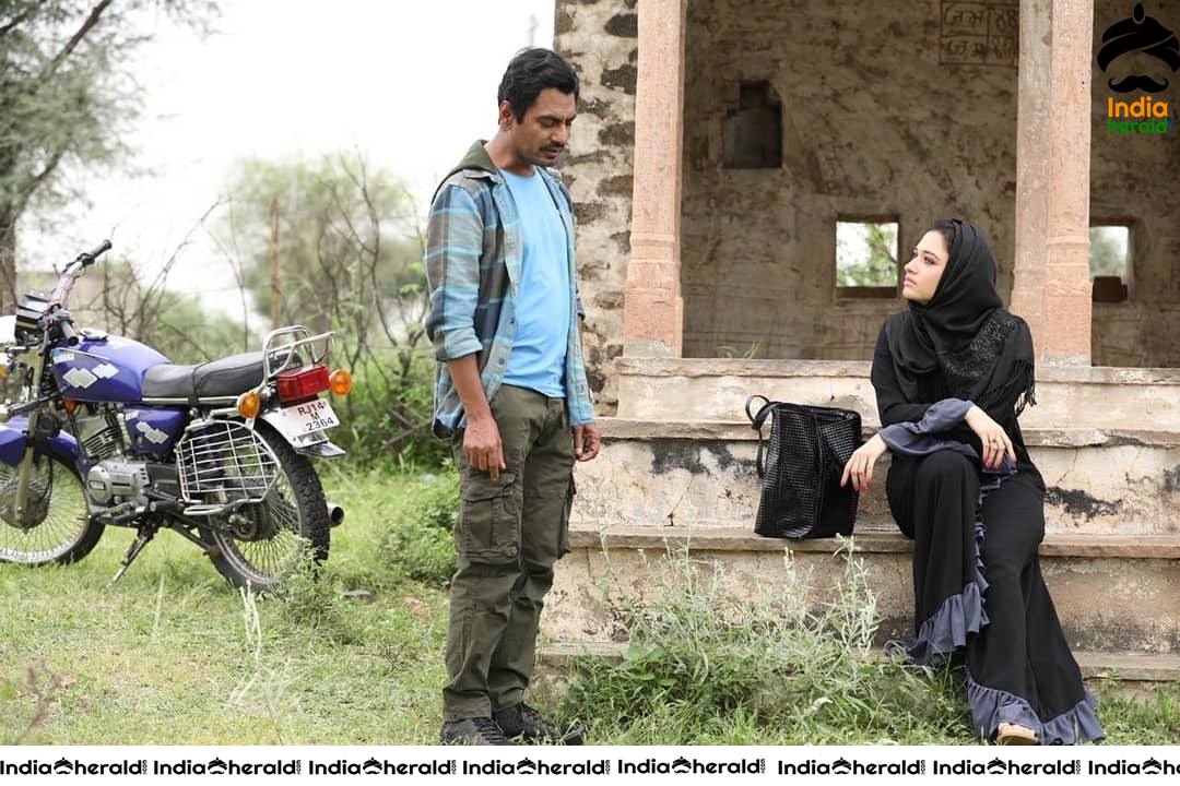 Tamannaah with Nawazuddin Siddiqui from the sets of Bole Chudiyan